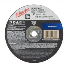 Milwaukee 49-94-7050 - 7 in. x 3/32 in. x 5/8 in. Cut-Off Wheel (Type 1)