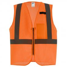 Milwaukee 48-73-2256 - Class 2 High Visibility Orange  Mesh One Pocket Safety Vest - L/XL (CSA)