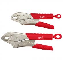 Milwaukee 48-22-3402 - 2Pc 7 in. & 10 in. TORQUE LOCK™ Curved Jaw Locking Pliers Set With Grip