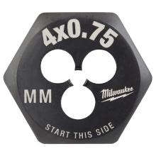 Milwaukee 49-57-5320 - M4-0.75 mm 1-Inch Hex Threading Die