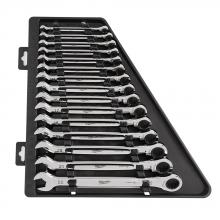 Milwaukee 48-22-9516 - 15pc Ratcheting Combination Wrench Set - Metric