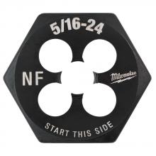 Milwaukee 49-57-5344 - 5/16"-24 NF 1-Inch Hex Threading Die