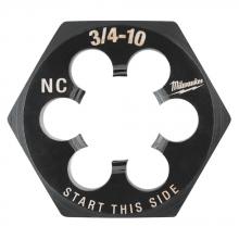 Milwaukee 49-57-5376 - 3/4"-10 NC 1-7/16" Hex Threading Die