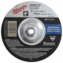 Milwaukee 49-94-7025 - Grinding Wheel 7 in. x 1/4 in. x 5/8 in., 11 (Type 27)