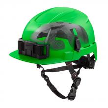 Milwaukee 48-73-1371 - BOLT™ Green Front Brim Safety Helmet with IMPACT ARMOR™ Liner (USA) - Type 2, Class E