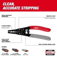 Milwaukee 48-22-3081 - 12-16 AWG NM Dipped Grip Wire Stripper & Cutter