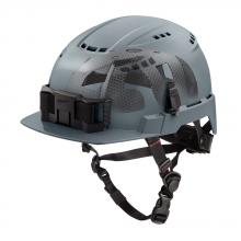 Milwaukee 48-73-1380 - BOLT™ Gray Front Brim Vented Safety Helmet with IMPACT ARMOR™ Liner (USA) - Type 2, Class C