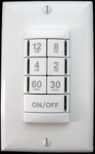 Acuity Brands PTS 720 347 WH - Preset Timer Switch, 12 Hour Max, 347V,