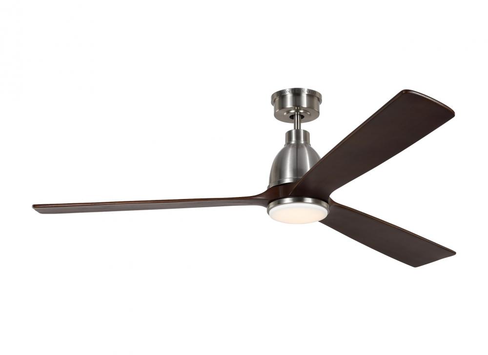 Bryden Smart 60&#34; Dimmable Indoor/Outdoor Integrated LED Brushed Steel Ceiling Fan