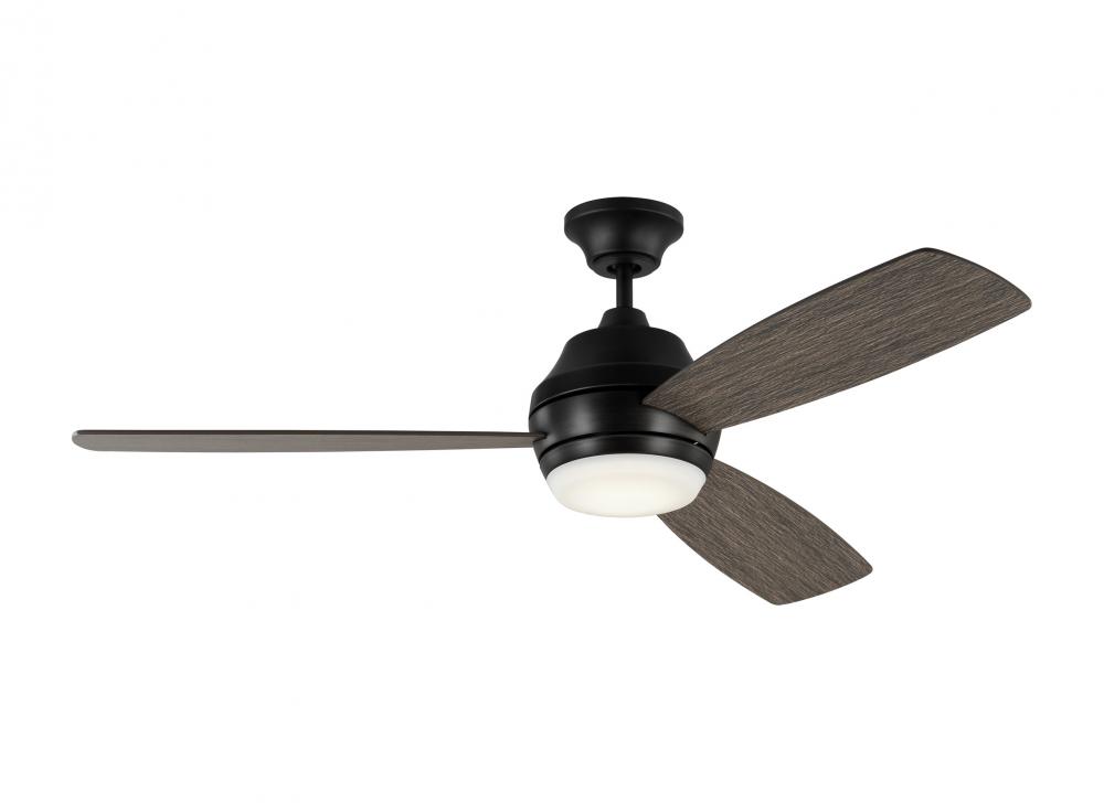 Ikon 52-inch indoor/outdoor integrated LED dimmable ceiling fan in aged pewter finish