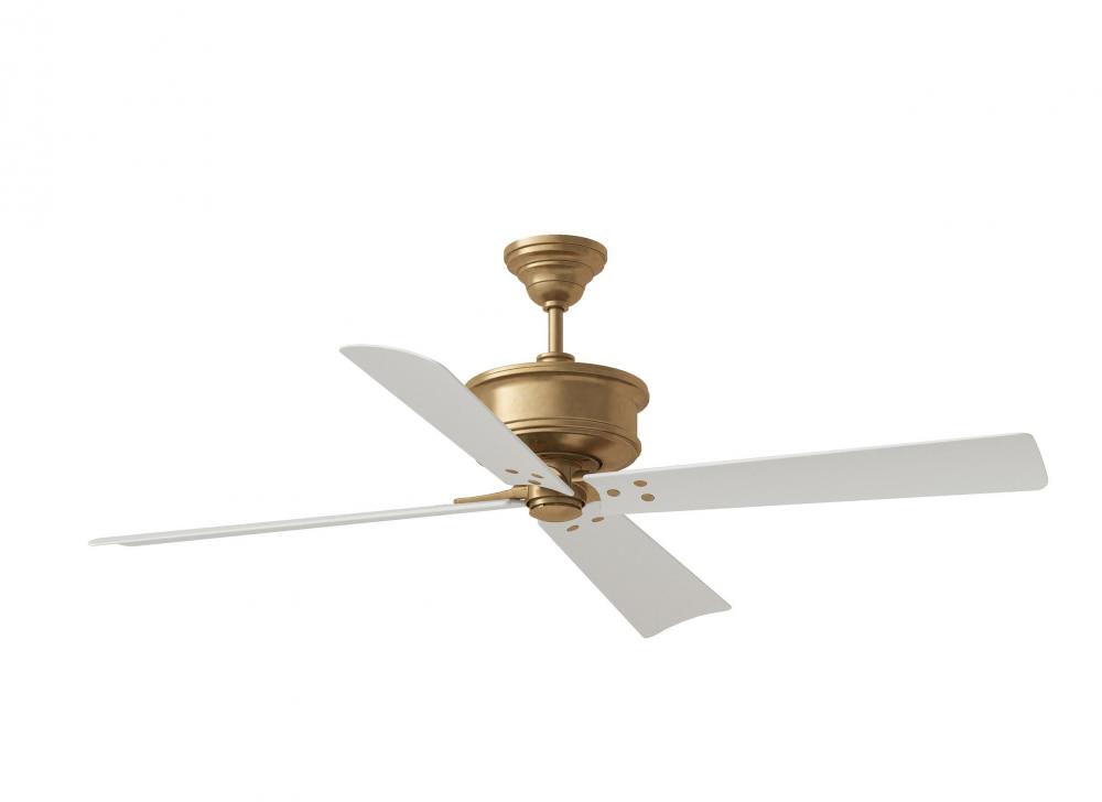 Subway 56&#34; Indoor/Outdoor Antique Brass Ceiling Fan with Handheld Remote Control