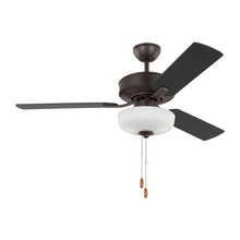 Visual Comfort & Co. Fan Collection 3LD48BZD - Linden 48'' traditional dimmable LED indoor bronze ceiling fan with light kit and reversible