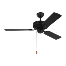 Visual Comfort & Co. Fan Collection 3LD48MBK - Linden 48'' traditional indoor midnight black ceiling fan with reversible motor