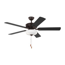 Visual Comfort & Co. Fan Collection 5LD52BZD - Linden 52'' traditional dimmable LED indoor bronze ceiling fan with light kit and reversible