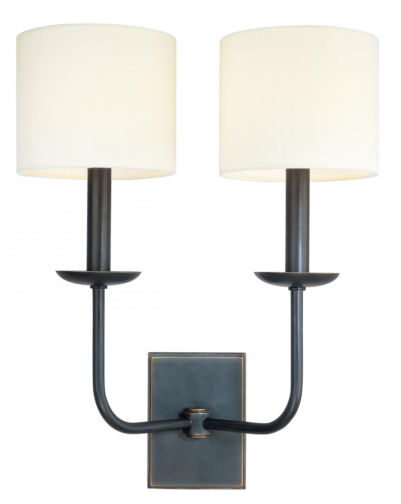 2 LIGHT WALL SCONCE