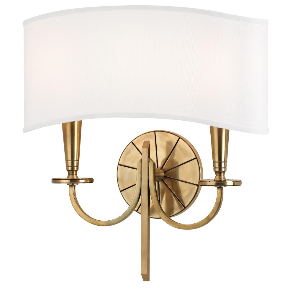 2 LIGHT WALL SCONCE