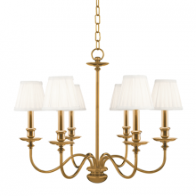 Hudson Valley 4036-AGB - 6 LIGHT CHANDELIER