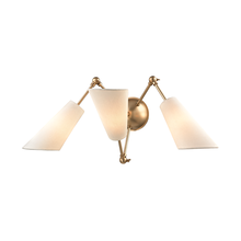 Hudson Valley 5300-AGB - 3 LIGHT WALL SCONCE