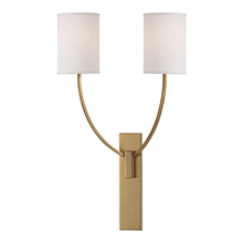 Hudson Valley 732-AGB - 2 LIGHT WALL SCONCE