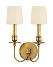 Hudson Valley 8212-AGB - 2 LIGHT WALL SCONCE