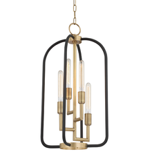 Hudson Valley 8314-AGB - 4 LIGHT CHANDELIER