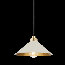 Hudson Valley MDS1401-AGB/OW - 1 Light Pendant
