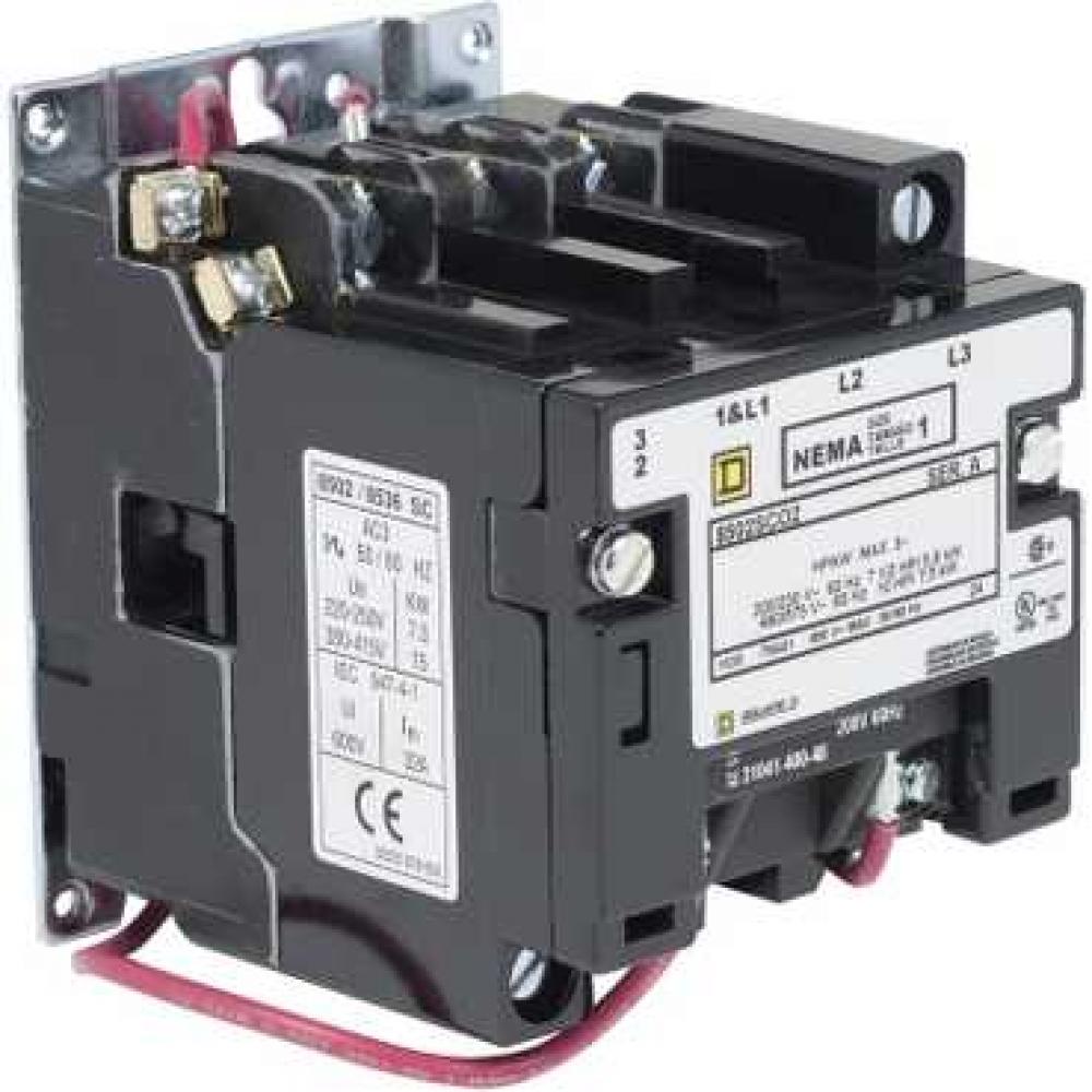 CONTACTOR NEMA 3-PH TYPE S 208VAC 27A