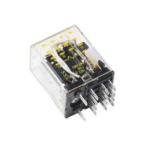 Square D 8501R Miniature General Purpose Relay, 1 A, 4PDT Contact Form, 240 VAC Coil