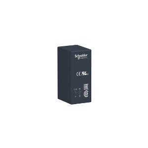 Square D Zelio RSB Plug-In Electromechanical Relay With Socket, 8 A, DPDT (2CO) Contact Form, 24 VDC