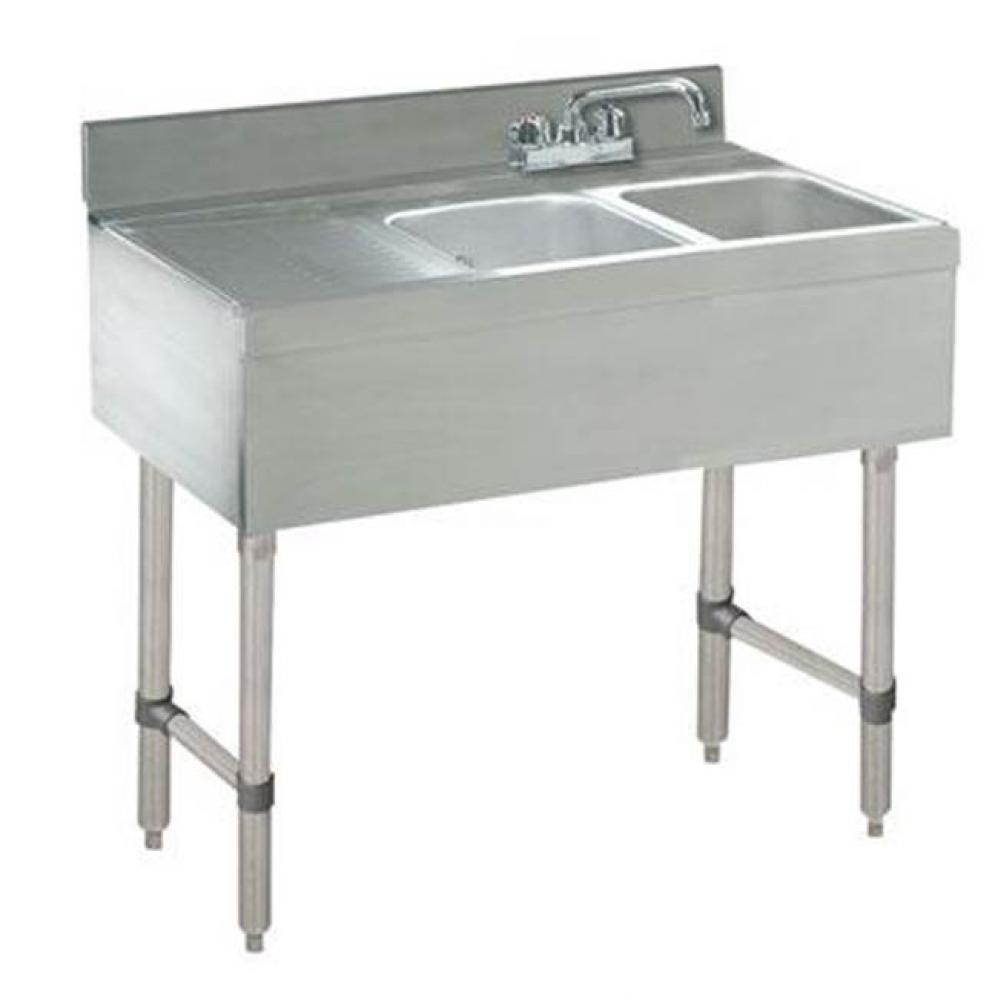 Underbar Basics Sink Unit, 2-compartment