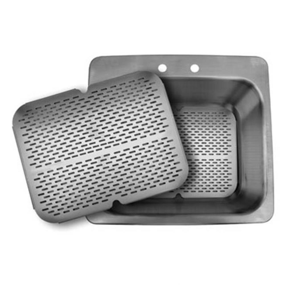 stainless steel sink grids, peforated bottom