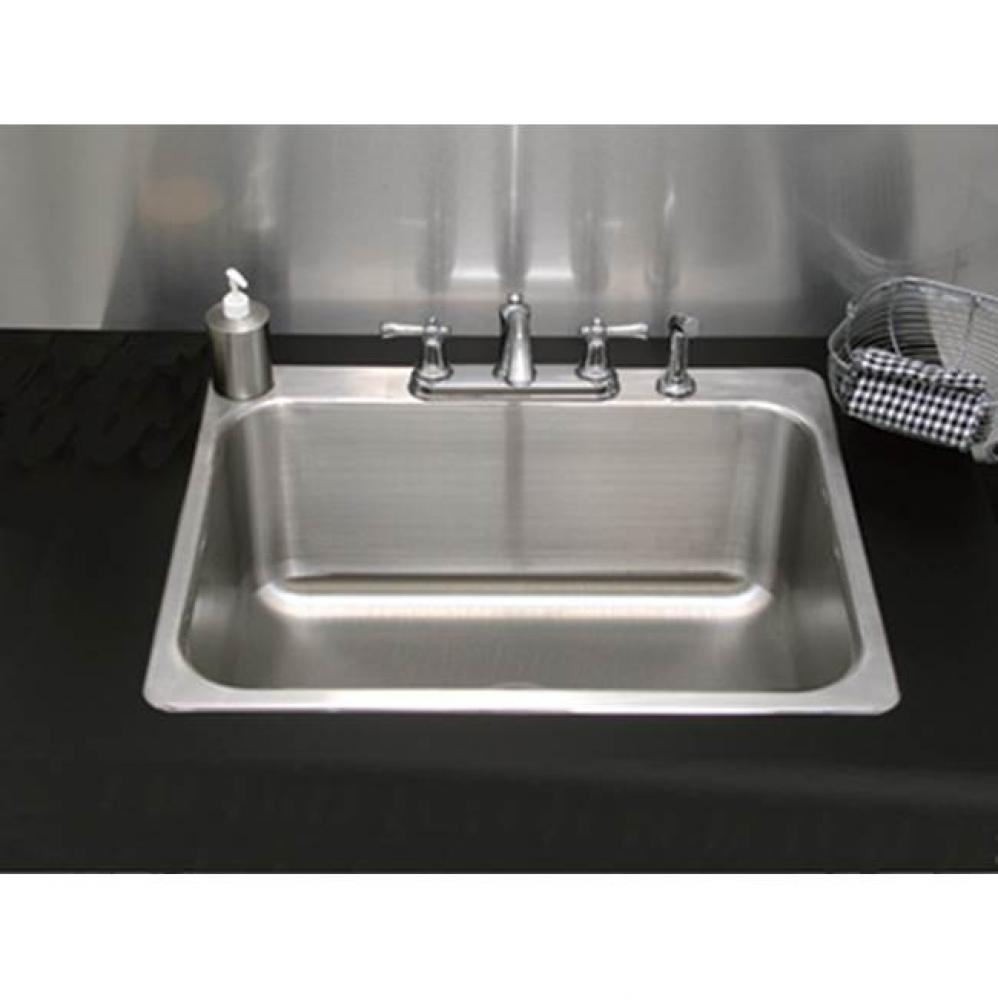 Laundry Room Drop-In Sink (no faucet, 3 hole punch)