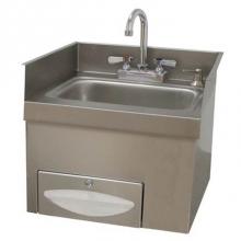 Advance Tabco 7-PS-42 - Recessed Hand Sink, 14''W x 10''D x 5'' deep sink bowl