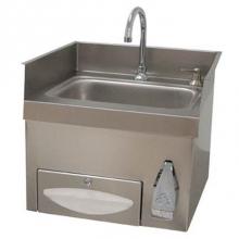 Advance Tabco 7-PS-43 - Recessed Hand Sink, 14''W x 10''D x 5'' deep sink bowl