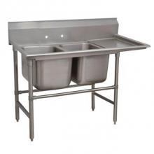 Advance Tabco 94-62-36-36R - Regaline Sink, 2-compartment