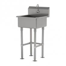 Advance Tabco FC-FM-2219EF - Service Sink With Stainless Steel Legs And Flanged Feet