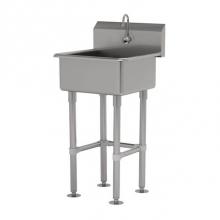 Advance Tabco FC-FM-2721EF - Service Sink With Stainless Steel Legs And Flanged Feet