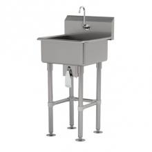 Advance Tabco FC-FM-2721KV - Service Sink With Stainless Steel Legs And Flanged Feet