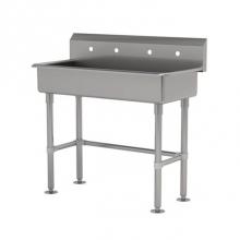 Advance Tabco FC-FM-40-ADA - Multiwash Hand Sink With Stainless Steel Legs And Flanged Feet
