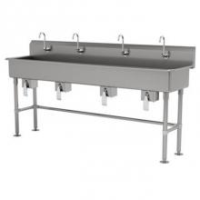 Advance Tabco FS-FM-80KV - Multiwash Hand Sink With Stainless Steel Legs And Flanged Feet