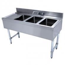 Advance Tabco CRB-43R - Underbar Basics Sink Unit, 3-compartment