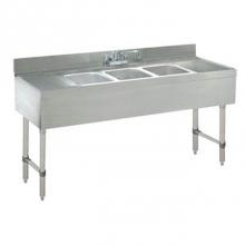 Advance Tabco CRB-73C - Underbar Basics Sink Unit, 3-compartment