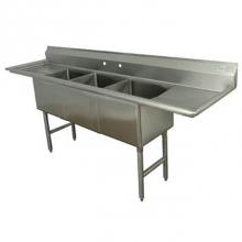 Advance Tabco FC-3-2430-36RL - Fabricated NSF Sink, 3-compartment