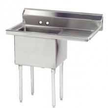 Advance Tabco FE-1-1824-24R - 18 Gauge Fabricated Sink