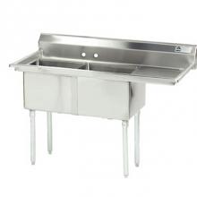 Advance Tabco FE-2-1812-18R - 18 Gauge Fabricated Sink