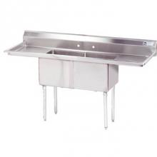 Advance Tabco FE-2-1812 - 18 Gauge Fabricated Sink