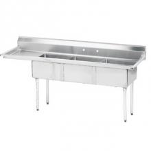 Advance Tabco FE-3-1515-15L - 18 Gauge Fabricated Sink