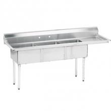 Advance Tabco FE-3-1515-15R - 18 Gauge Fabricated Sink