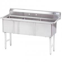 Advance Tabco FS-3-3024 - Fabricated NSF Sink, 3-compartment