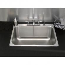Advance Tabco LS-2418-14RE - Laundry Room Drop-In Sink (no faucet, 3 hole punch)